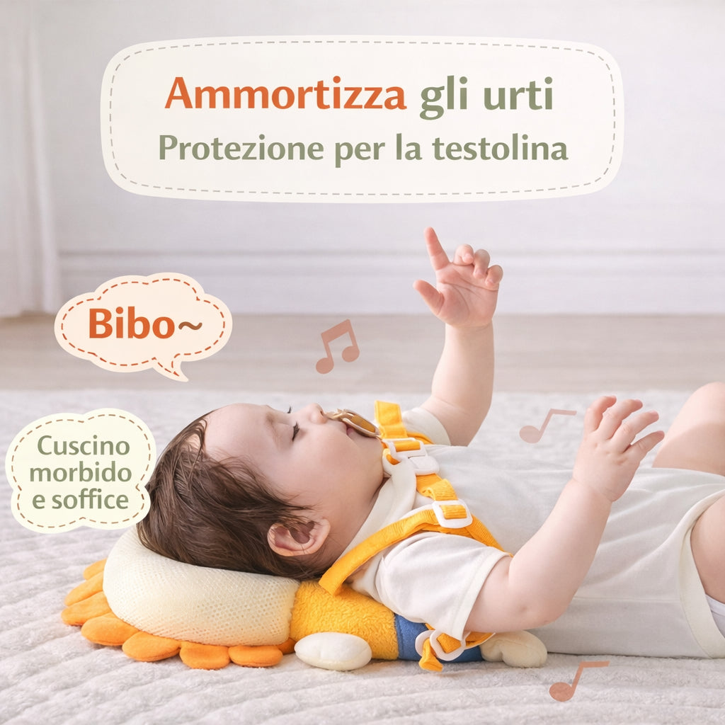 AraliaKids™ | Cuscino Protezione Testa Neonato – Anticaduta Morbido per i Primi Passi